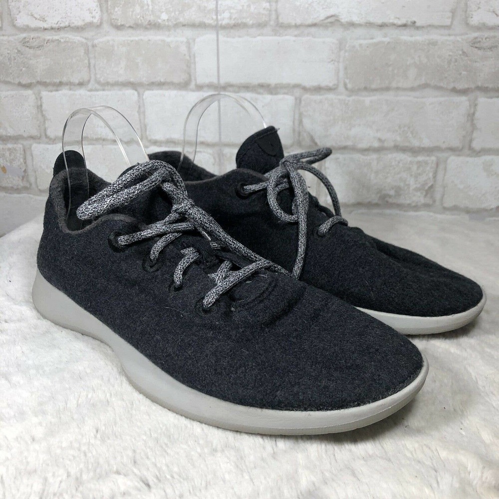Allbirds Dark Gray Wool Runners Lace Up Sneakers